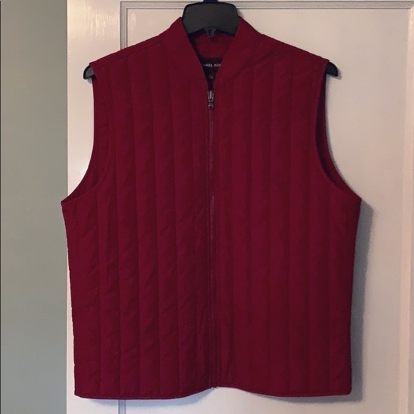 Michael KORS Red Quilted Vest/Jacket Lining - Picture 1 of 8